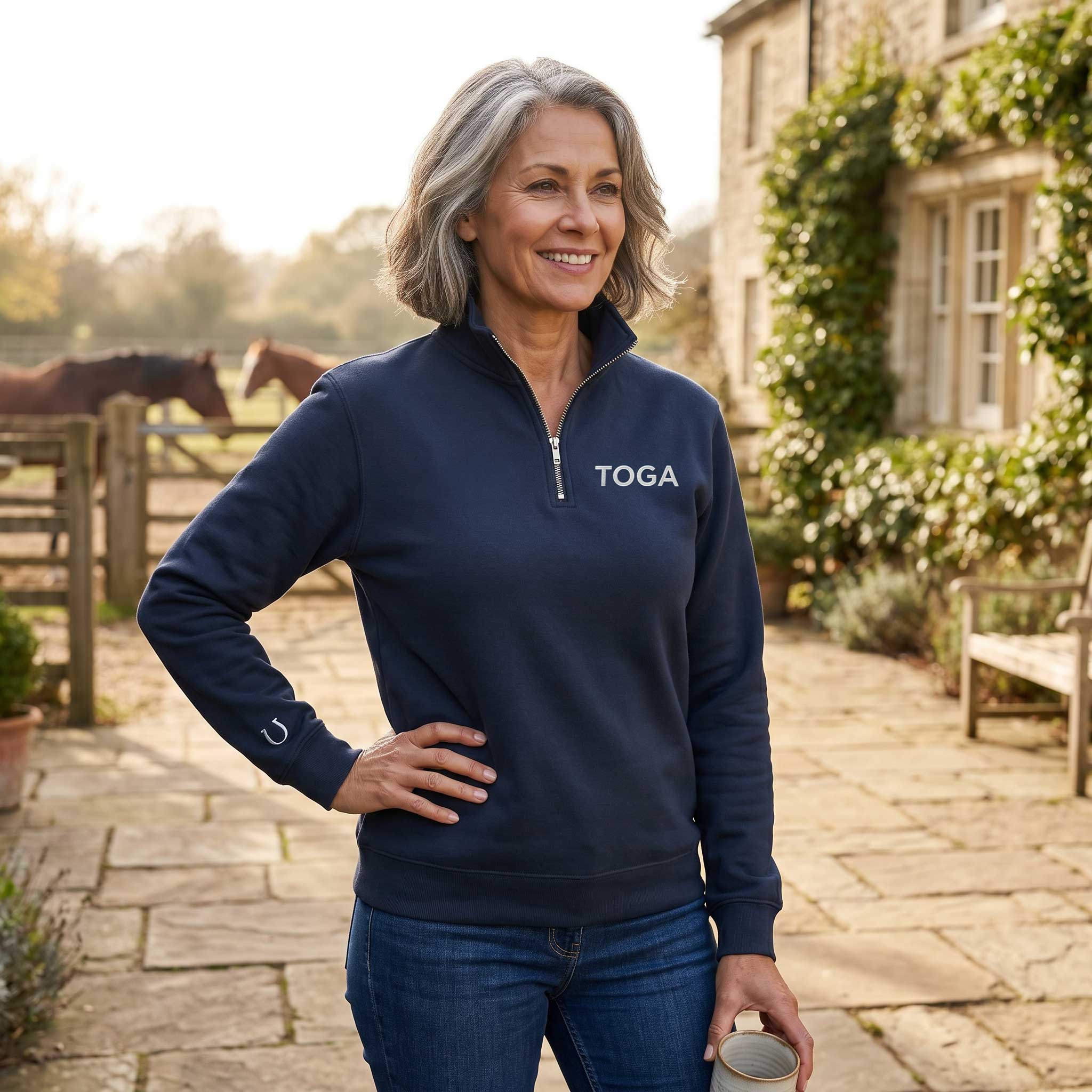 TOGA Embroidered Quarter Zip