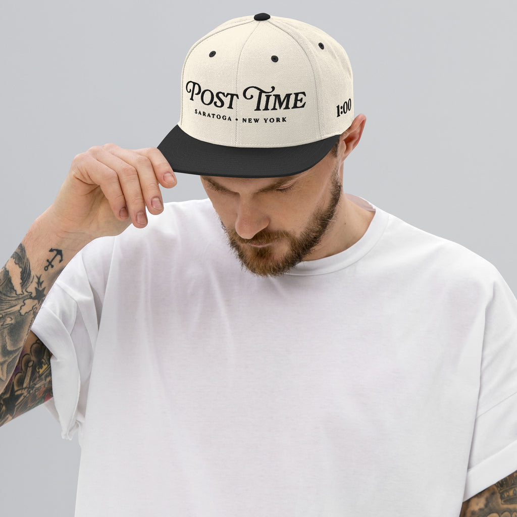 Post Time Snapback Hat